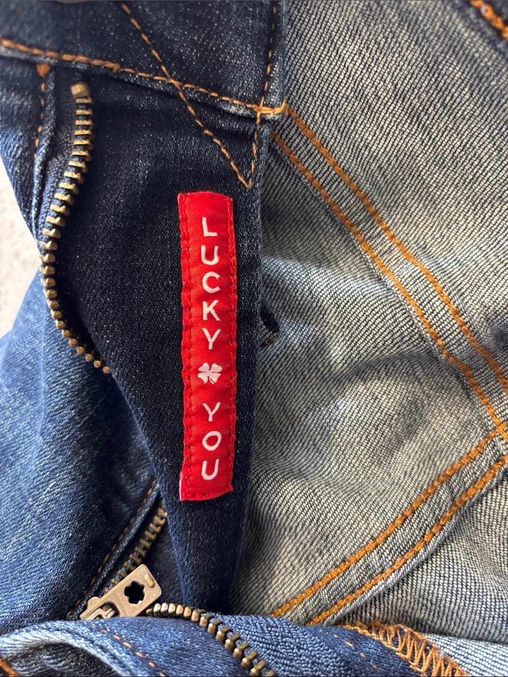 Lucky Brand Men's Dark Blue Denim Jeans 38x34